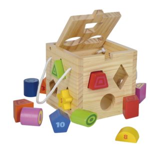 Steckwürfel Steckspiel Eichhorn spielzeug für 1 jährige
